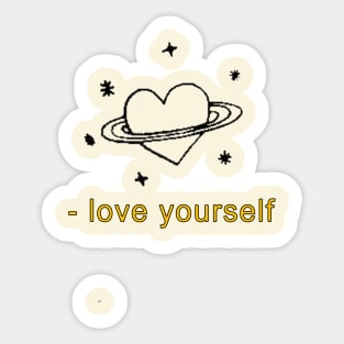 Love yourself Sticker